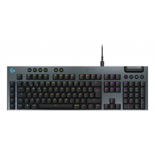 Logitech G Teclado mecánico para gaming con cable de perfil bajo G915 X, teclas de PBT de doble moldeado, teclas totalmente programables, iluminació