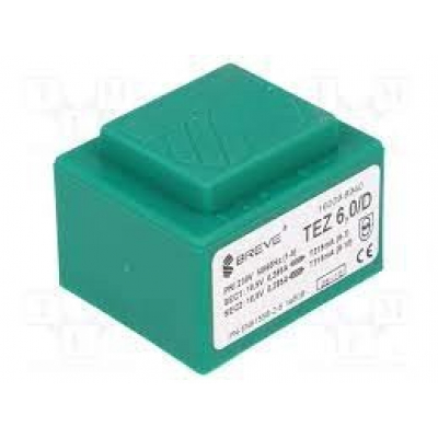 Transformador Encapsulado salida 10,5Vac 6VA Entrada 230Vac