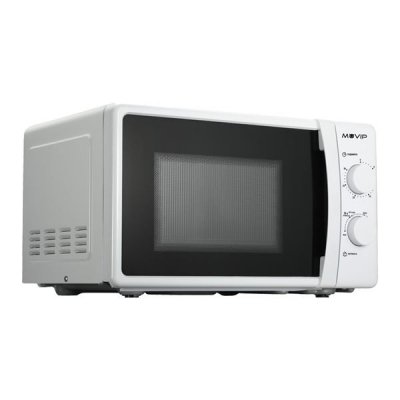 Muvip Microondas - Capacidad 20L - Potencia 700W - 6 Niveles de Potencia - Temporizador 30min - Descongelacion - Color Blanco