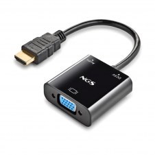 Adaptador hdmi a svga ngs 15cm - macho - hembra - usb tipo c - jack 3.5mm