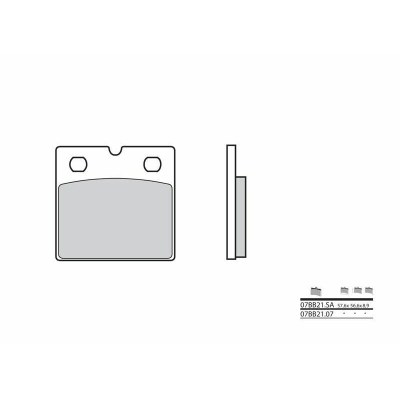 Pastillas de freno sinterizadas Brembo 07BB21SA 07BB21SA