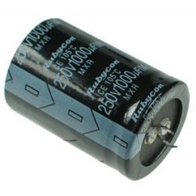 Condensador Electrolítico 2PIN 1000uF 250Vdc 105ºC