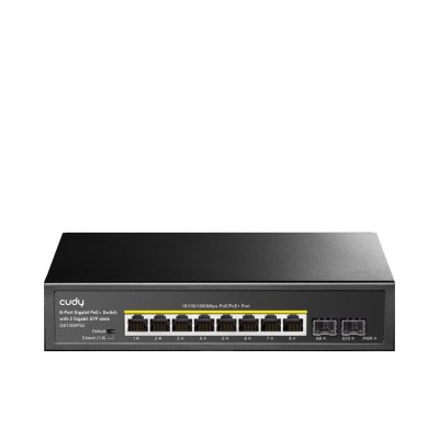 GS1008PS2 switch No administrado Gigabit Ethernet (10/100/1000) Energía sobre Ethernet (PoE) Negro