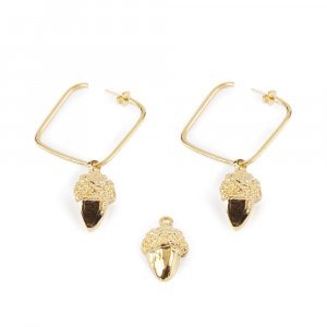 BELLOTA CUADRADO pendientes #oro brillo 1 u
