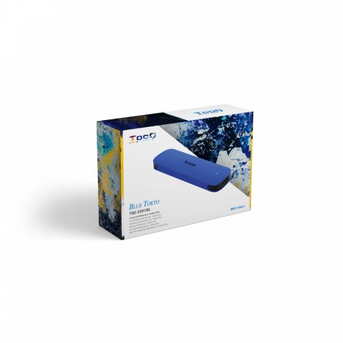 Tooq Caja Externa M.2 NVMe USB3.1 GEN2 Azul