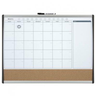 Combo organizador mensual + tablero corcho (585 x 430 mm)