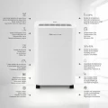 Deshumidificador Ufesa Deshumidificador Wellness Dry 2000 para estancias hasta 40 m2, 12 litros/día, depósito 2 litros, 47 dB, secado de ropa, blanco - imagen 3