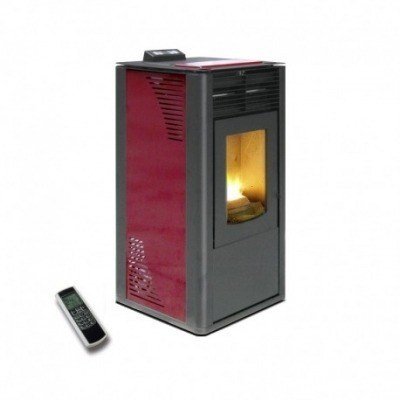 Estufa de pellets canalizable Maxlor Burn 16C Burdeos de alto rendimiento
