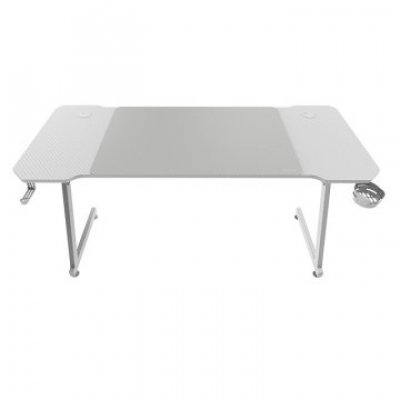 MESA MARS GAMING MGD X140 CHASIS DE ACERO TABLERO BLANCO 140x60 DISEÑO FIBRA CARBONO ALF. XXL