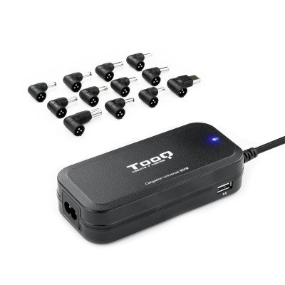 CARGADOR UNI PORTATIL TOOQ TQLC-90BS02AT 90W AUTO 2xUSB 12 C