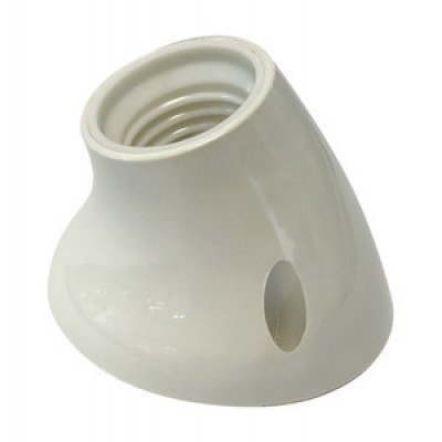 Portalamparas E27 Superficie Diagonal Blanco