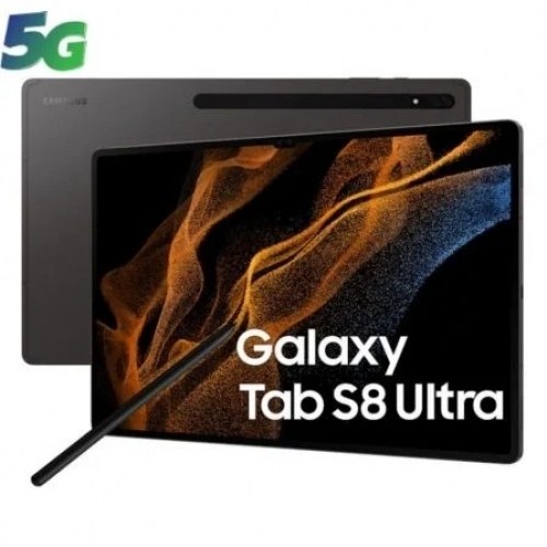 Tablet Samsung Galaxy Tab S8 Ultra 14.6/ 8GB/ 128GB/ Octacore/ 5G/ Gris Grafito