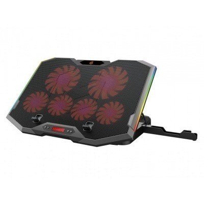 BASE DE REFRIGERACION PARA PORTATILES GAMING CONCEPTRONIC HASTA 17 6 VENTILADORES LUZ RBG
