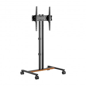 Carro TV con ruedas Aisens FT55TE-213, 32-55 pulgadas, hasta 35 kg, VESA 400 x 400 mm, incl. ±10°, altura ajustable, negro
