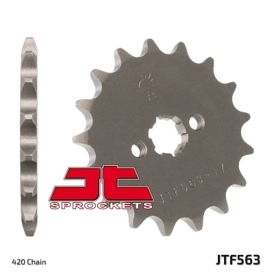 Piñón JT SPROCKETS acero estándar 563 - Paso 420 JTF563.13