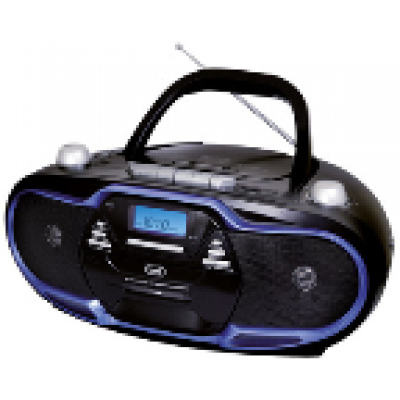 RADIO CASSETTE TREVI CMP 574 USB PORTAB. RADIO REC. CD PLAYER +USB BLUE