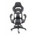 Silla Gaming Bonete Similpiel Negro Y Blanco Con Reposapiés