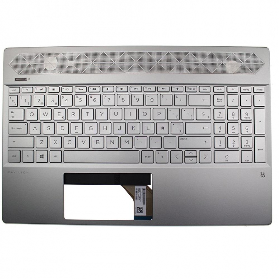 Top case + teclado HP 15-CS Plata L24752-071