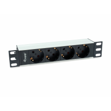 Equip 333311 unidad de distribución de energ?a (PDU) 4 salidas AC 1U Negro, Plata