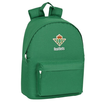Safta Real Betis Balompie Mochila para Portatil hasta 14.1 - Bolsillo para Tablet - Bolsillo Frontal - Bolsillo Trasero - Tirador Doble - Hombreras Ergonomicas - 310x160x410mm - Color Verde