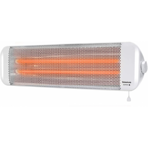 Calefactor infrarrojos Taurus BAGNO 2Q, 1200W, 2 potencias, para baño, silencioso, cuarzo, ref. 930646000, blanco