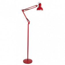 Flexo De Pie Articulable Rutilo 1xe27 Rojo 180x28x28 Cm