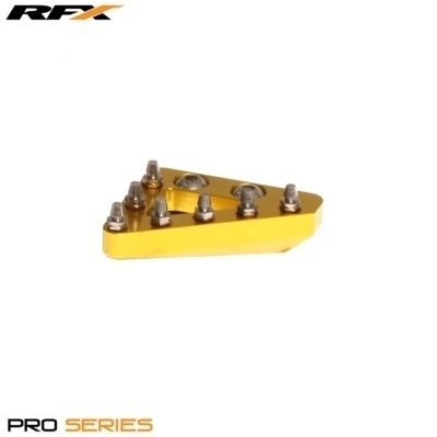 Punta de pedal de freno trasero macizo CNC RFX Pro de repuesto (amarillo) FXRB9010199YL