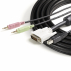 Cable Kvm Usb Dvi 4 En 1 Con Audio Y Micrófono- 10 Pies