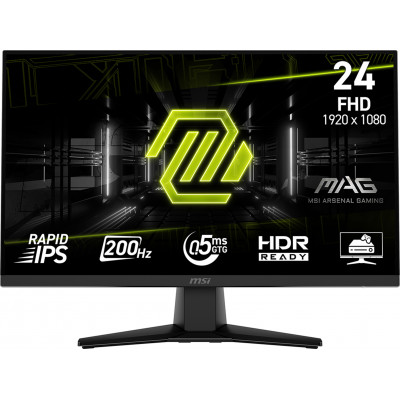 MSI MAG 242F pantalla para PC 60,5 cm (23.8) 1920 x 1080 Pixeles Full HD LCD Negro