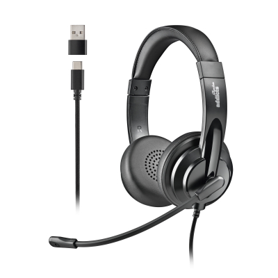 VOX605 USB-C Auriculares Alámbrico Diadema Llamadas/Música USB Tipo C Negro