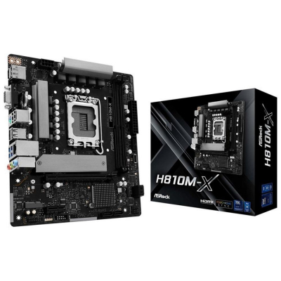 Placa base asrock h810m - x matx - 2x ddr5 - 4x sata3