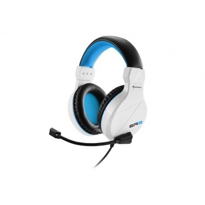 Auriculares sharkoon rush er3 blanco microfono alambrico