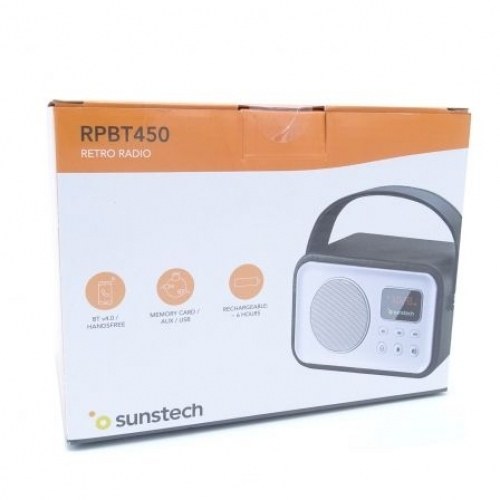 Radio Portátil Sunstech RPBT450/ Negra