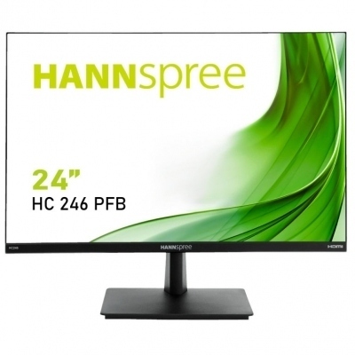 Monitor hannspree hc246pfb 24pulgadas wuxga vga hdmi dp altavoces ultra slim vesa 75x75