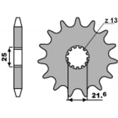 PBR Steel Standard Front Sprocket 518 - 630 518.14.18NC