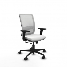 Piqueras y Crespo Haches traslack malla blanca bali blanco brazos 2D base nailon ruedas 65mm nailon