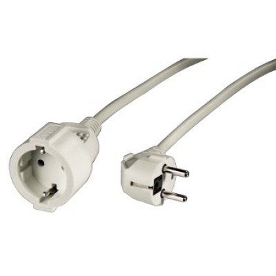 Cable extension Schucko 3m, con protección para niños, color blanco