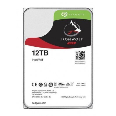 Disco duro interno hdd seagate ironwolf 12tb sata3 256mb