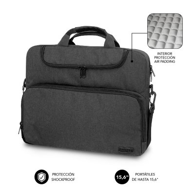 MALETIN SUBBLIM AIR PADDING LAPTOP BAG 15,6 DARK GREY