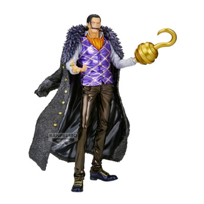 Figura banpresto one piece premium - crocodile - [the metallic] 30cm