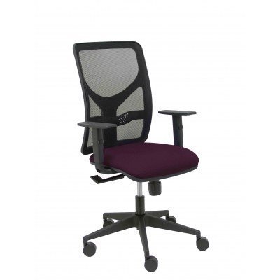 Silla Motilla malla negra asiento bali morado brazo regulable
