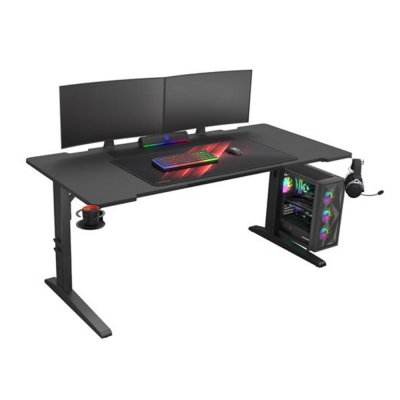 Mesa gaming genesis holm modular 160 rgb negro 160x75 cm