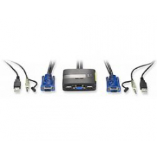 Conmutador Equip Kvm 2xusb Vga 3.5mm Negro