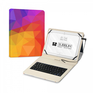 Funda con Teclado Subblim Keytab USB 11 Triángulos USB para Tablets de 11
