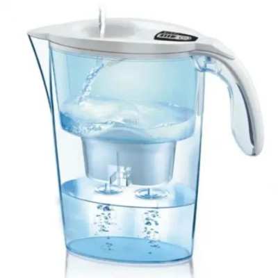 Pack Jarra Filtrante Laica Stream AlkaWater/ 2.3L/ Blanca/ Jarra + 1 Filtro AlkaWater