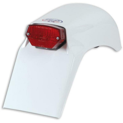 Guardabarros trasero Fantic con luz 50cc-75cc-80cc-125cc (79-82)Laverda 125cc (78-81) Color Blanco ME08032#W