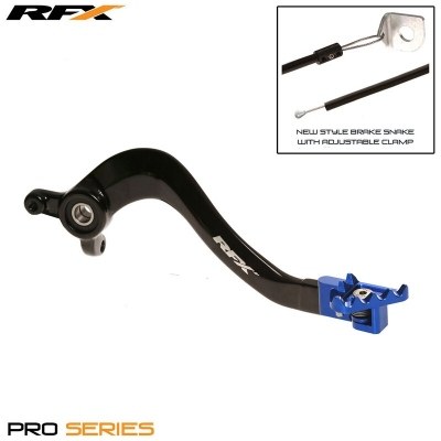 Pedal de freno trasero RFX Pro FT (negro/azul) - Husqvarna TC85 FXRB7070099BU