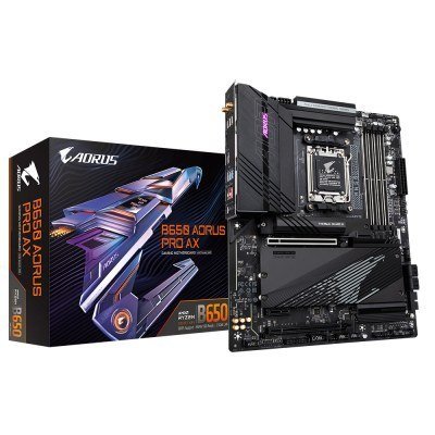 Placa base gigabyte b650 aorus pro ax am5 atx - 4x ddr5 - 4x sata 6gb - s - 7x usb 3.2 - 1x usb tipo c - 4x usb 2.0