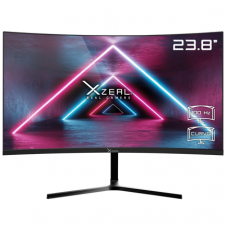 Monitor Xzela 23.8 Curvo FHD VA 100Hz 5ms VGA HDMI Vesa 100x100mm Negro