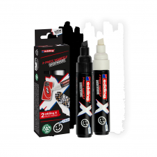 Edding 6900 X Multimarker marcador permanente Punta de cincel Negro, Blanco 2 pieza(s)
